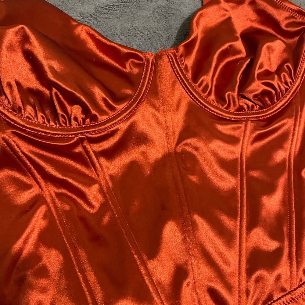 Orange Short Dress - Traje Corto Anaranjado